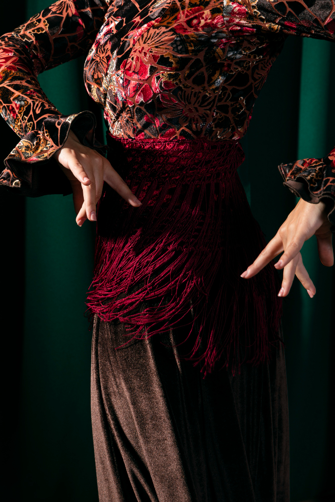 Elegáns flamenco ruha